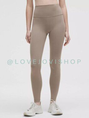 Athleisure | High Rise Leggings Lululemon Wunder Train Everlux Ash Gray 14 NWT